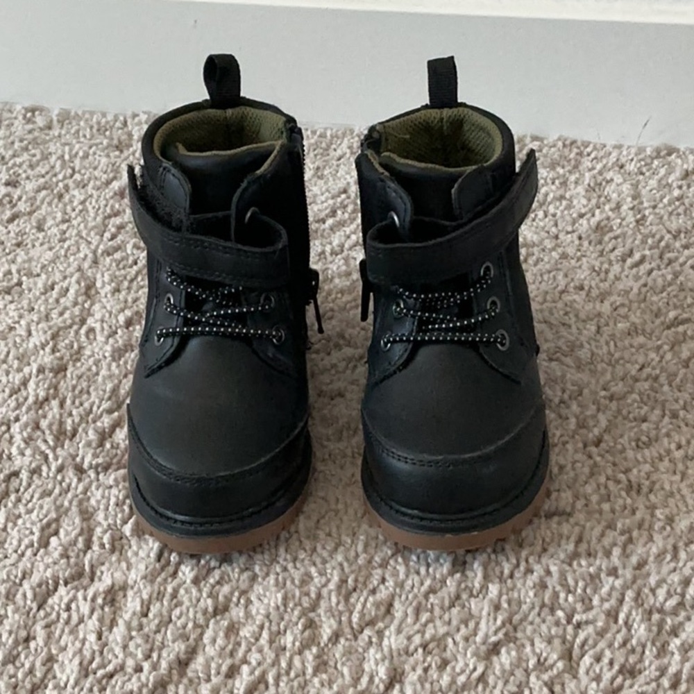 Wonder Nation Black Kids Boots Size US 5